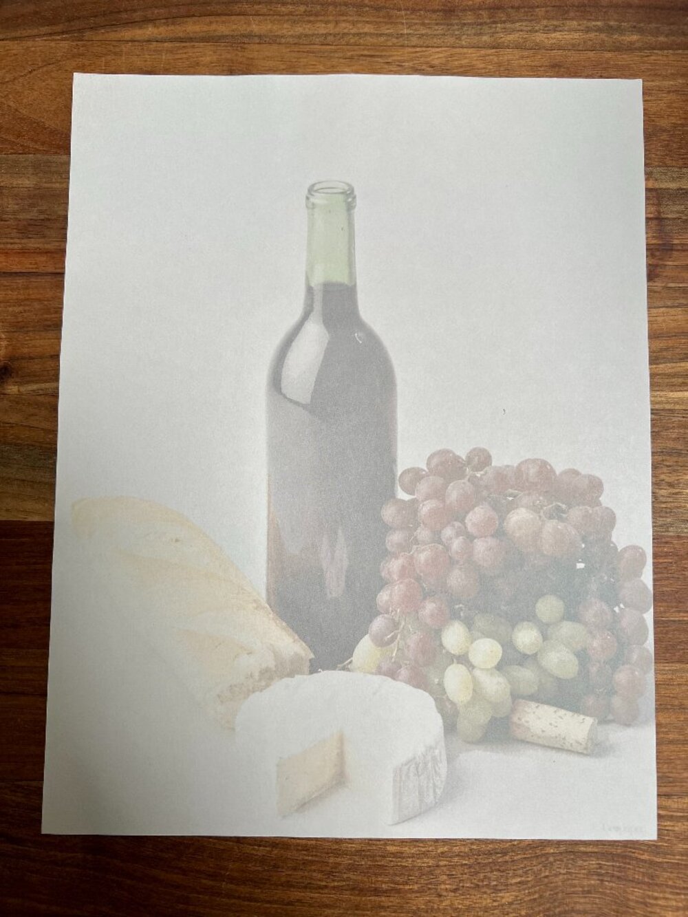 Time for a Wine Tasting "GeoVino & Brie" Stationary